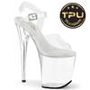 Pleaser - FLAMINGO808PREM Sandaal met enkelband, Paaldans schoenen - Transparant Product image